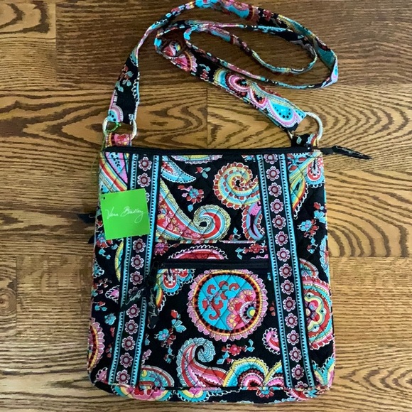 Vera Bradley Parisian Paisley Hipster Crossbody Bag Quilted NWT Purse - Picture 3 of 9